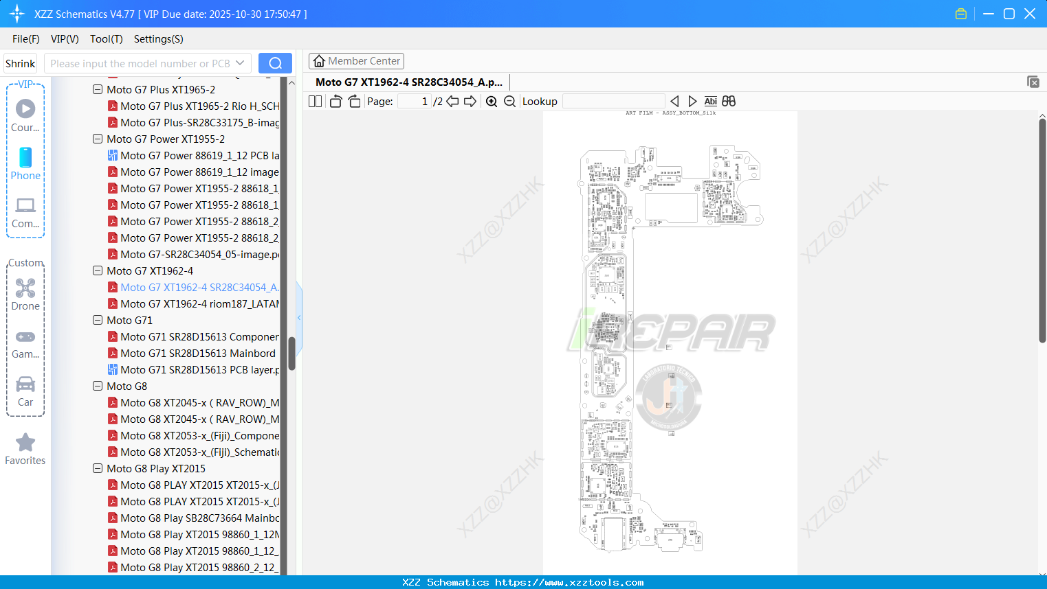 Motorola Moto G7 XT1962-4 SR28C34054_A